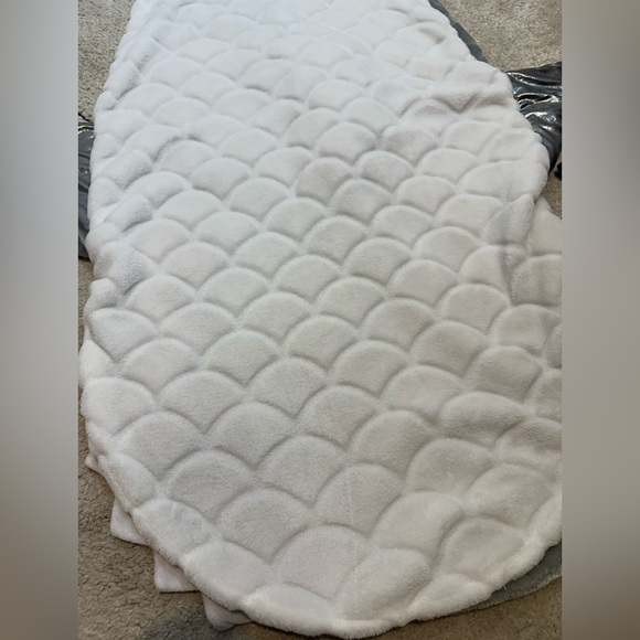 Kids Shark Blanket Sleeping Bag Jay Franco Gray White Teeth Fins - Picture 7 of 10